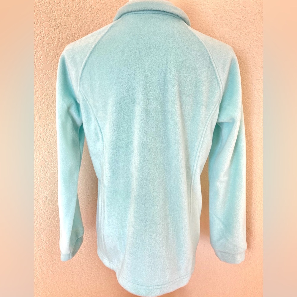 Columbia jacket fleece women’s jacket mint color full zipper jacket Columbia - Picture 4 of 5
